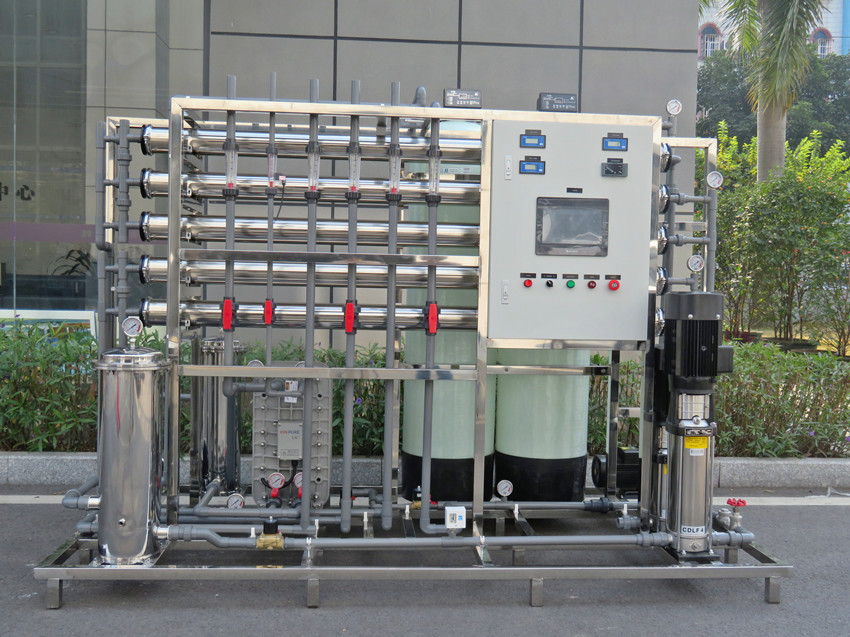 1吨/小时双级反渗透+edi高纯水制取设备